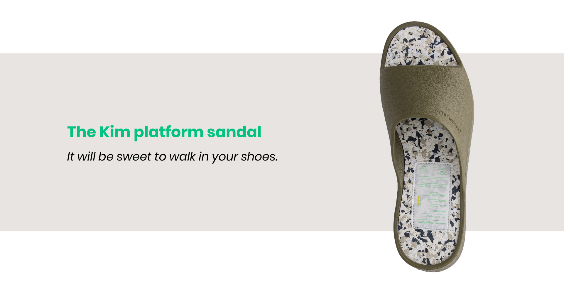 sustainable platform sandal for women