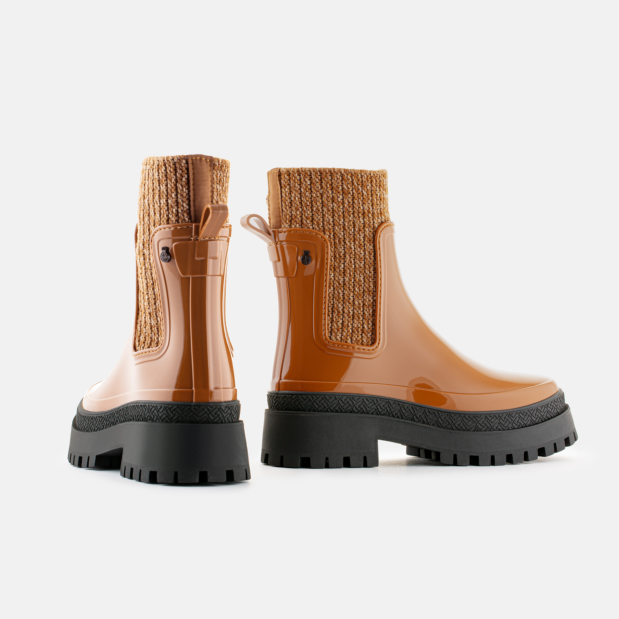 Lemon Jelly Women Boots Vegan Brown Chunky Boots EMELY 03 10020171