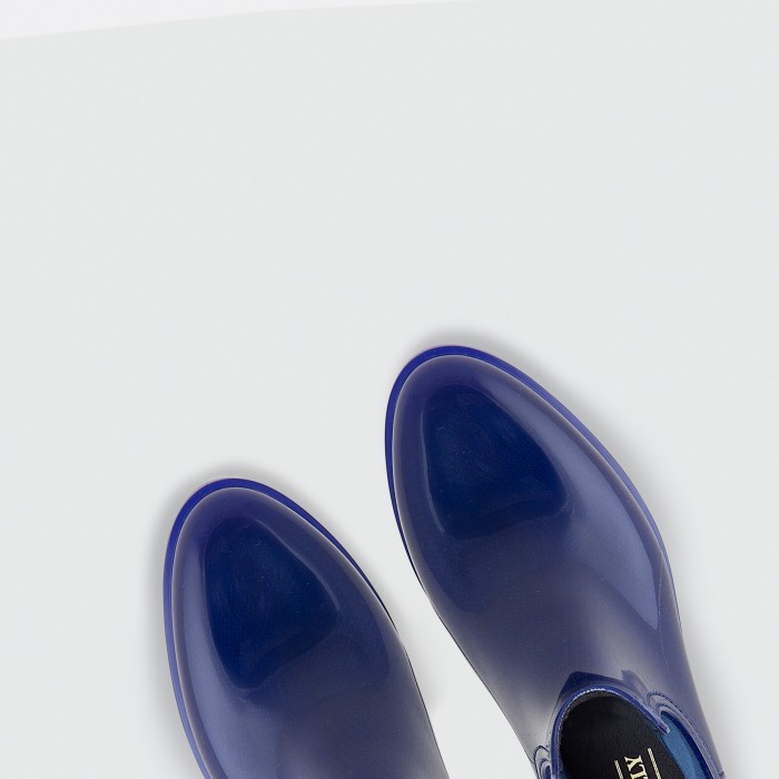 Lemon Jelly Rain Chelsea Ankle Boots Vegan Comfy Indigo - 10007809