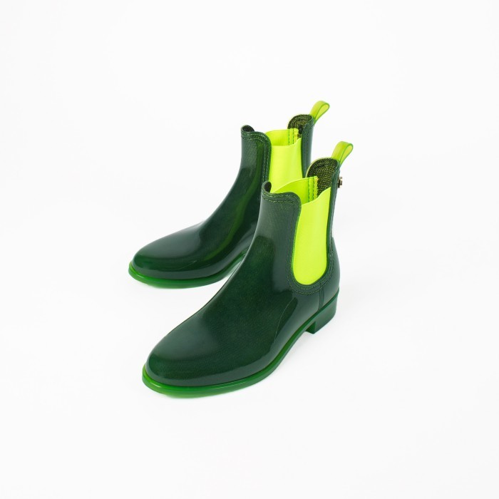 Lemon Jelly | Green Waterproof Ankle Boot | Women PISA 01