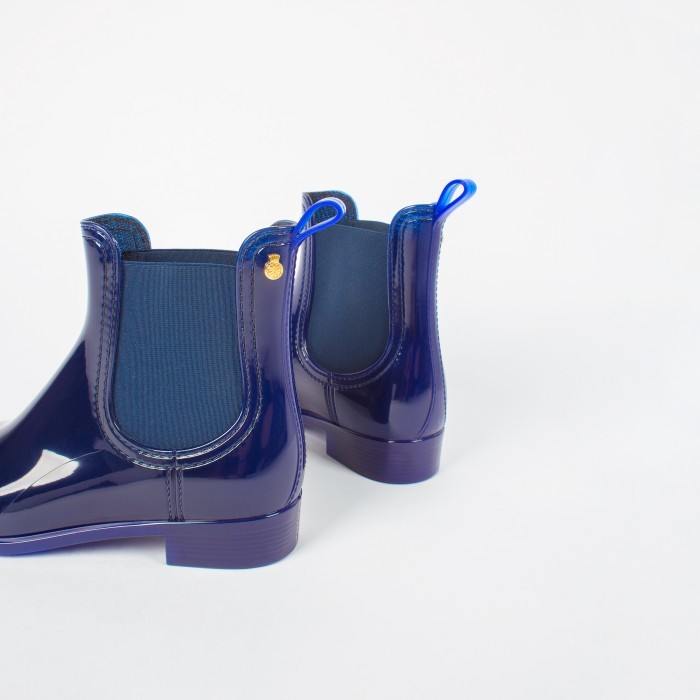 Lemon Jelly Rain Chelsea Ankle Boots Vegan Comfy Indigo - 10007809
