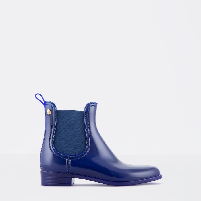 Lemon Jelly Rain Chelsea Ankle Boots Vegan Comfy Indigo - 10007809