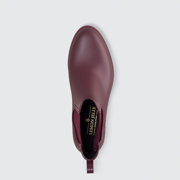 Lemon Jelly | Bordeaux Matte Rain Boots Jelly Shoes SPLASH 02