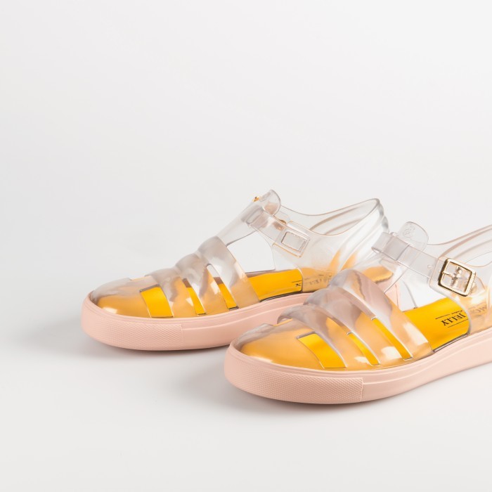 Lemon Jelly | Cleart/Pink Fisherman Jelly Sandals CRYSTAL 09
