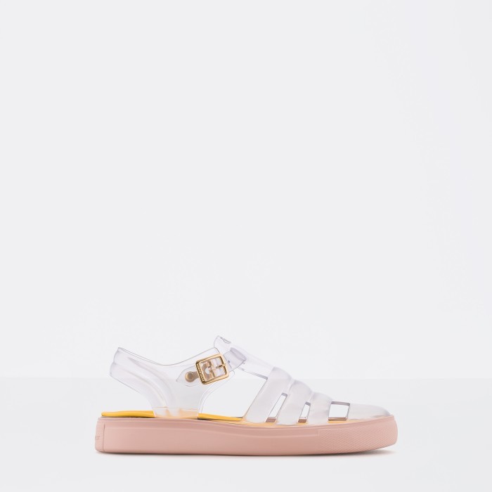 Lemon Jelly | Cleart/Pink Fisherman Jelly Sandals CRYSTAL 09 - 10013691