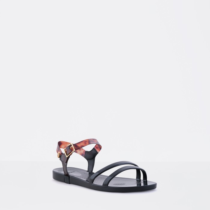 Lemon Jelly | Sandlias Pretas com Padro | Mulher TARTAN 01 - 10011182