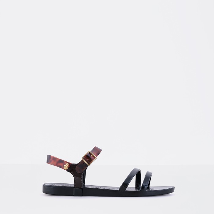 Lemon Jelly | Sandlias Pretas com Padro | Mulher TARTAN 01 - 10011182
