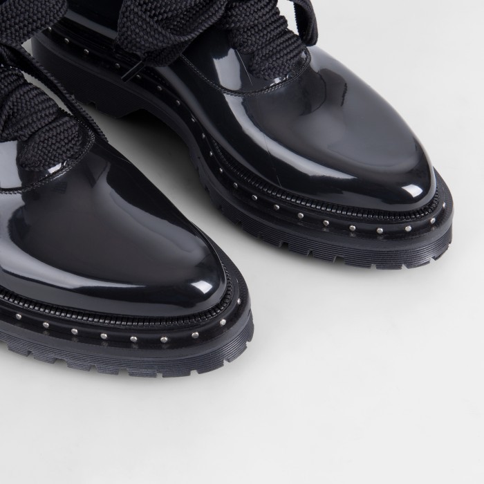 Lemon Jelly | Black Oxford Shoes with Platform and Laces HAZE 01 - 10014047