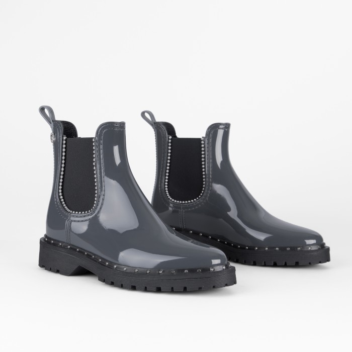 Lemon Jelly | Grey Rain Boot with Studs | Women KARA 02 - 10014216