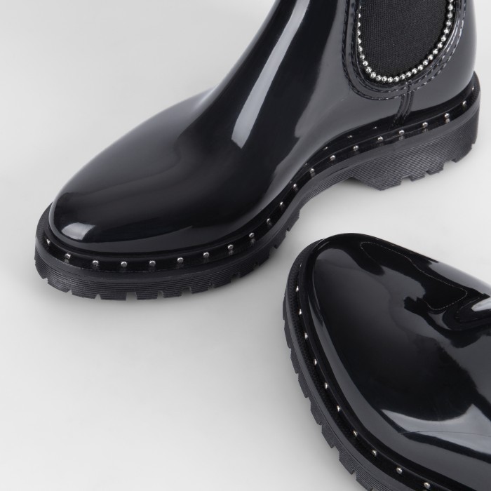 Lemon Jelly | Bota Feminina Preta com Tachas KARA 01 - 10014000