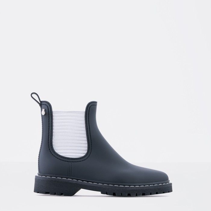 Lemon Jelly | Black Platform Rain Boots | Woman RYAN 01 - 10014900