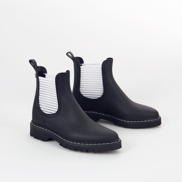 Lemon Jelly | Black Platform Rain Boots | Woman RYAN 01 - 10014900