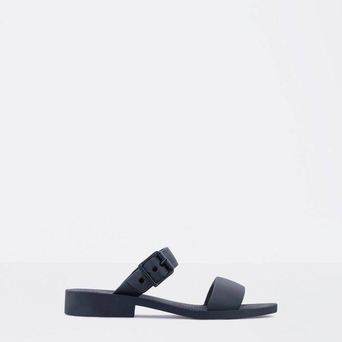 Lemon Jelly | Sandlias Pretas Fenas com Fivela CARLY 01 - 10014994