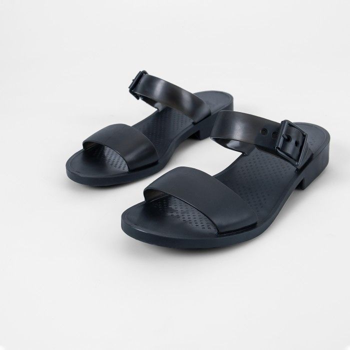 Lemon Jelly | Sandlias Pretas Fenas com Fivela CARLY 01 - 10014994