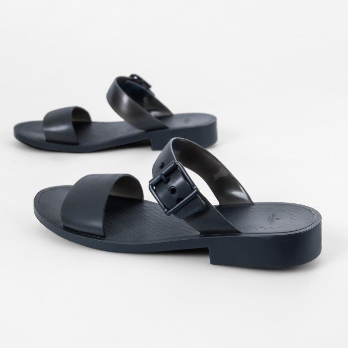 Lemon Jelly | Sandlias Pretas Fenas com Fivela CARLY 01 - 10014994