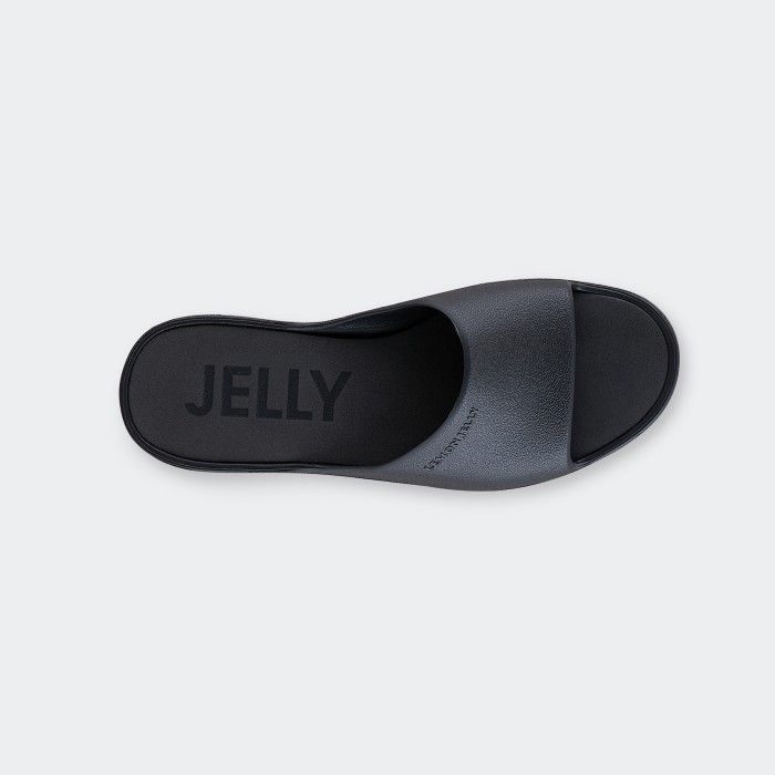 Lemon Jelly | Black Platform Slides for Woman SUNNY 01 - 10014918