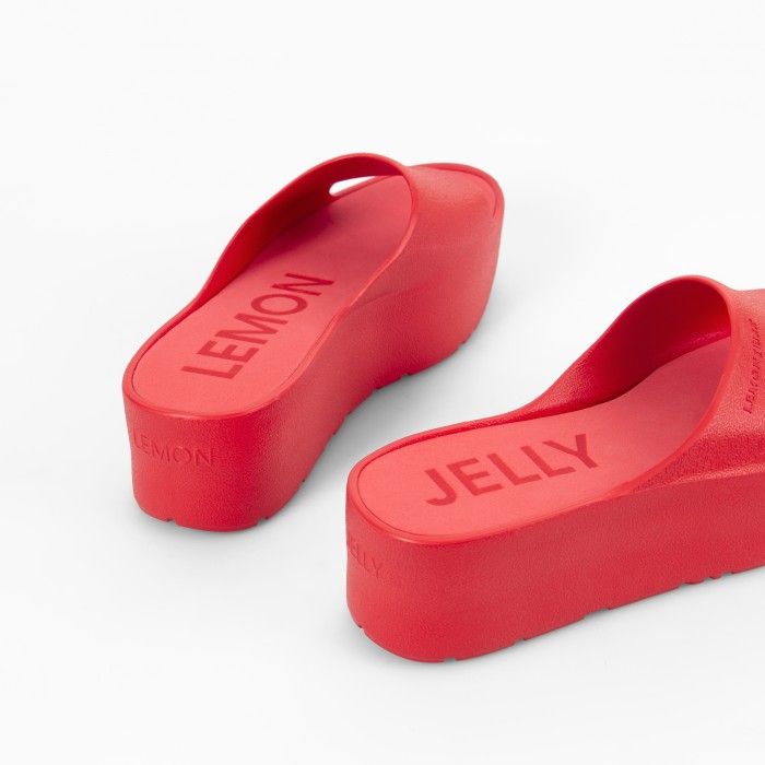 Lemon Jelly | Red Platform Slides for Woman SUNNY 02 - 10015058
