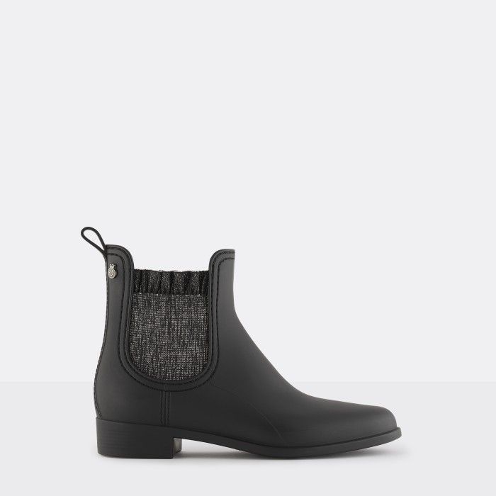 Lemon Jelly | Black Ankle Boots with Frills & Glitter EMERY 01 - 10015663