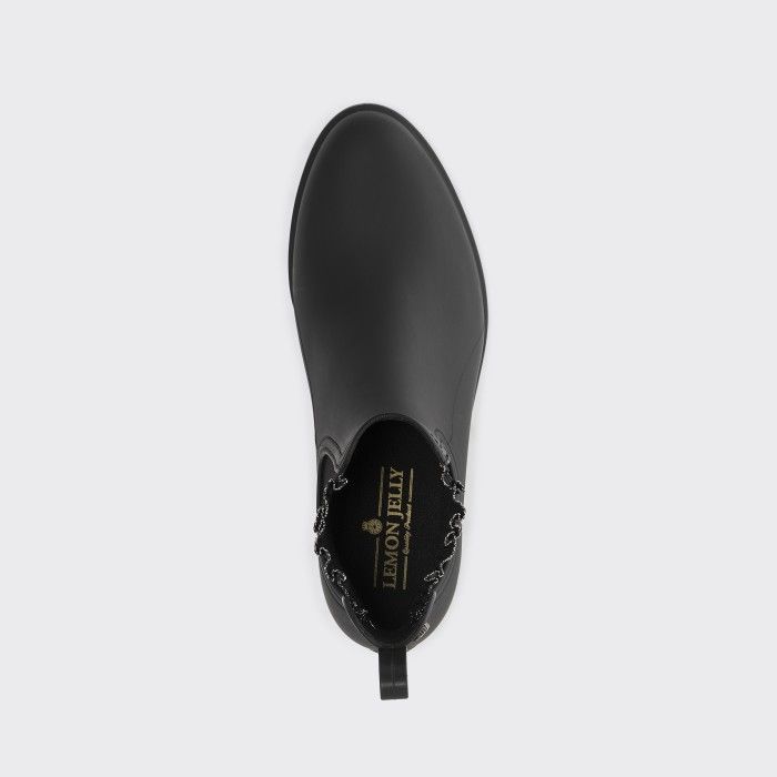 Lemon Jelly | Black Ankle Boots with Frills & Glitter EMERY 01 - 10015663