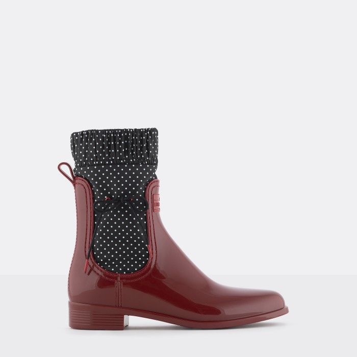 Lemon Jelly | Botas Vermelhas Cano Mdio | Botas Vegan NESSA 02 - 10015751