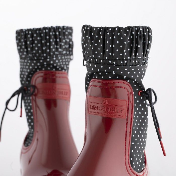 Lemon Jelly | Botas Vermelhas Cano Mdio | Botas Vegan NESSA 02 - 10015751