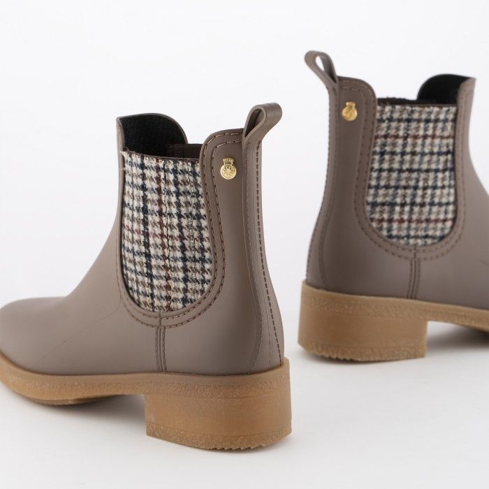 Lemon Jelly | Borwn Heeled Bootie with  Pattern LOGAN 02 - 10015793