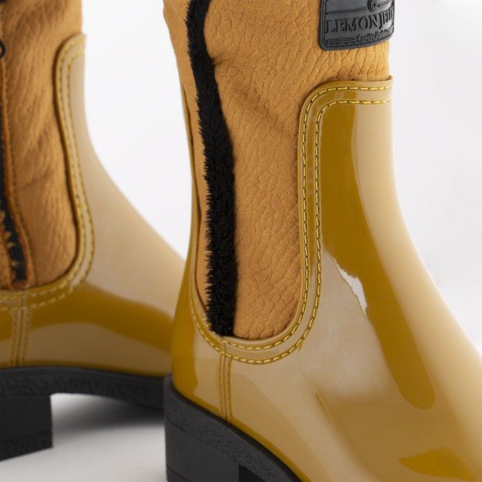 Lemon Jelly | Botas Amarelas Cano Mdio e Interior Plo DANNA 02 - 10015796