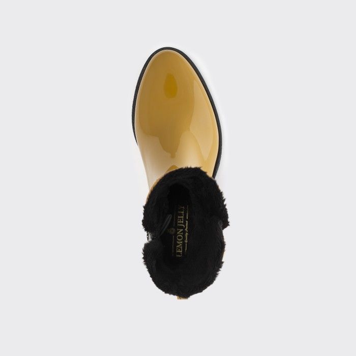 Lemon Jelly | Botas Amarelas Cano Mdio e Interior Plo DANNA 02 - 10015796