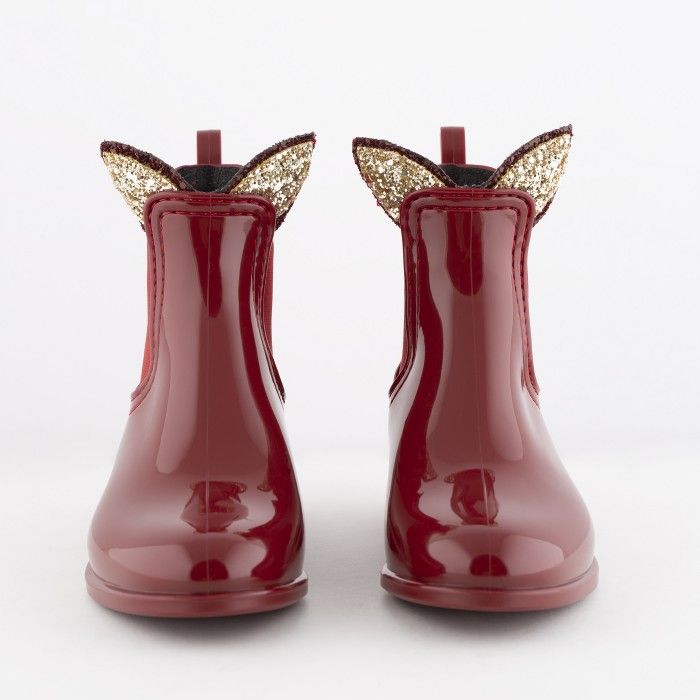 Lemon Jelly | Red Rain Boots with Bunny Ears | Girl FAUN 14 - 10015872