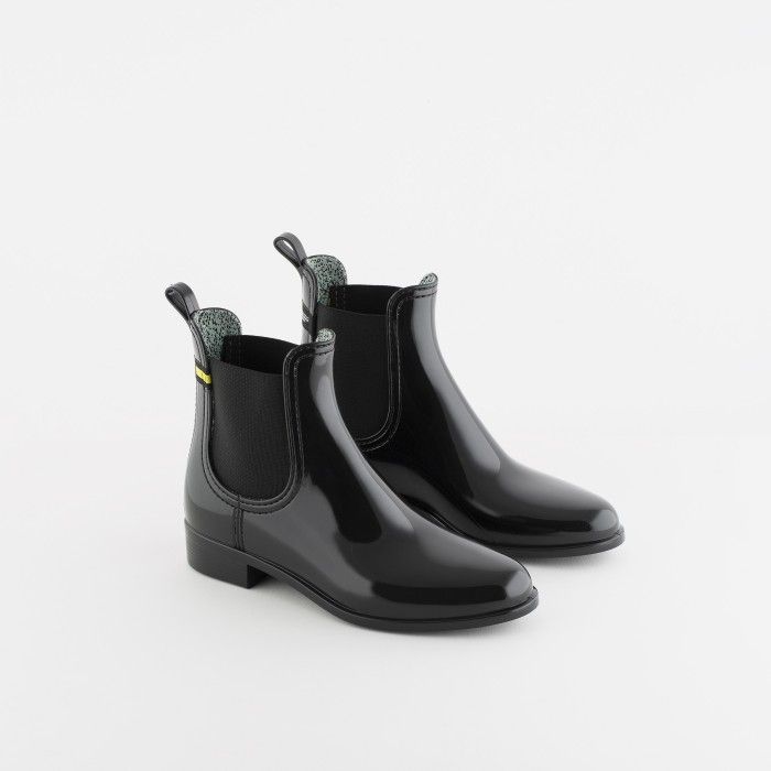 Lemon Jelly | Black Recycled Boots Chelsea Style Women BRISA 01 - 10015658