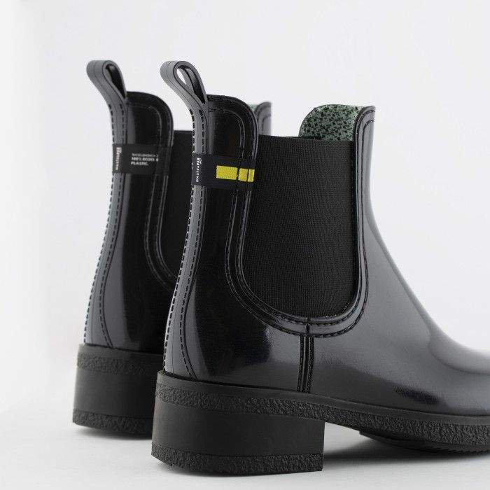 Lemon Jelly | Black Recycled Ankle Boots with Heel LINDSEY 01 - 10015659