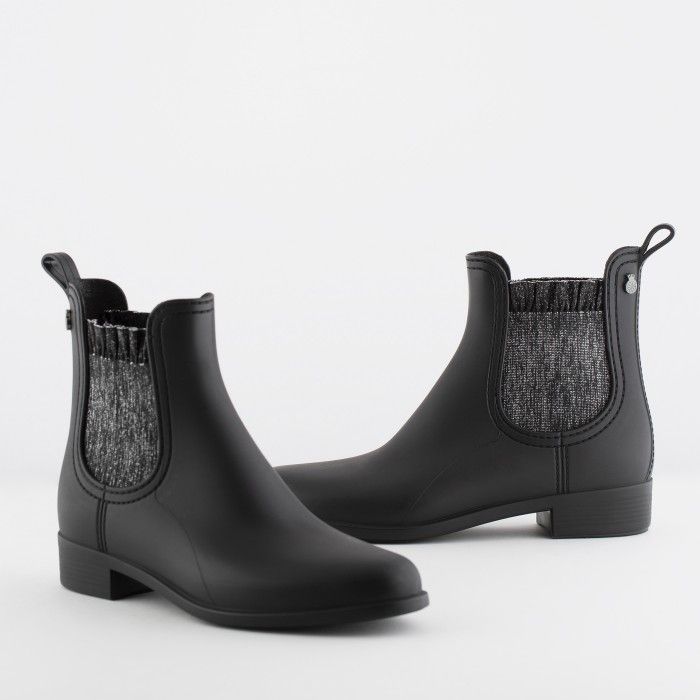 Lemon Jelly | Black Ankle Boots with Frills & Glitter EMERY 01 - 10015663
