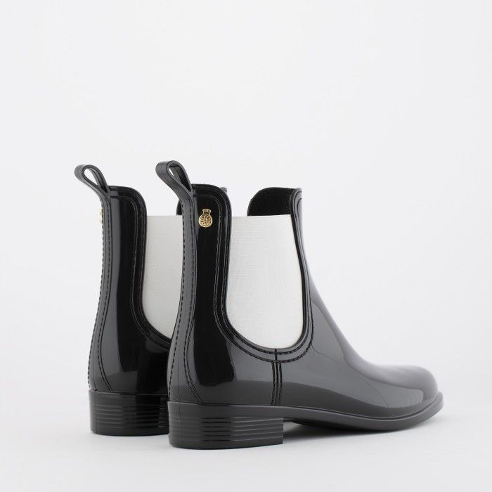 Lemon Jelly | Black/White Chelsea Boots | Vegan Shoes PISA 33