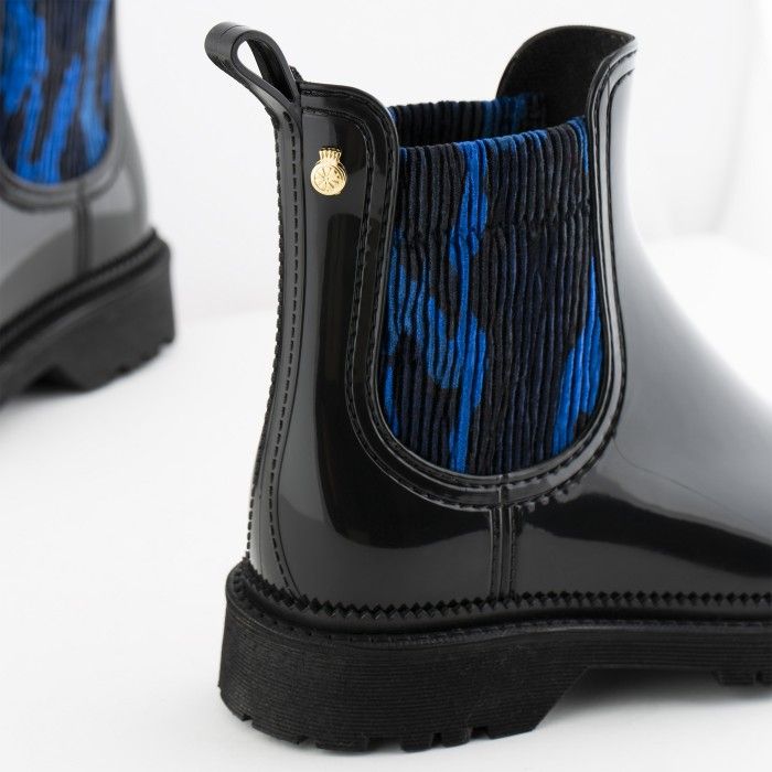 Lemon Jelly | Black Platform Boots with Pattern | Women ADISON 01 - 10015675