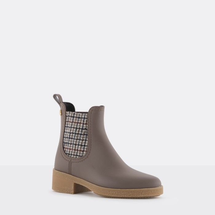 Lemon Jelly | Borwn Heeled Bootie with  Pattern LOGAN 02 - 10015793