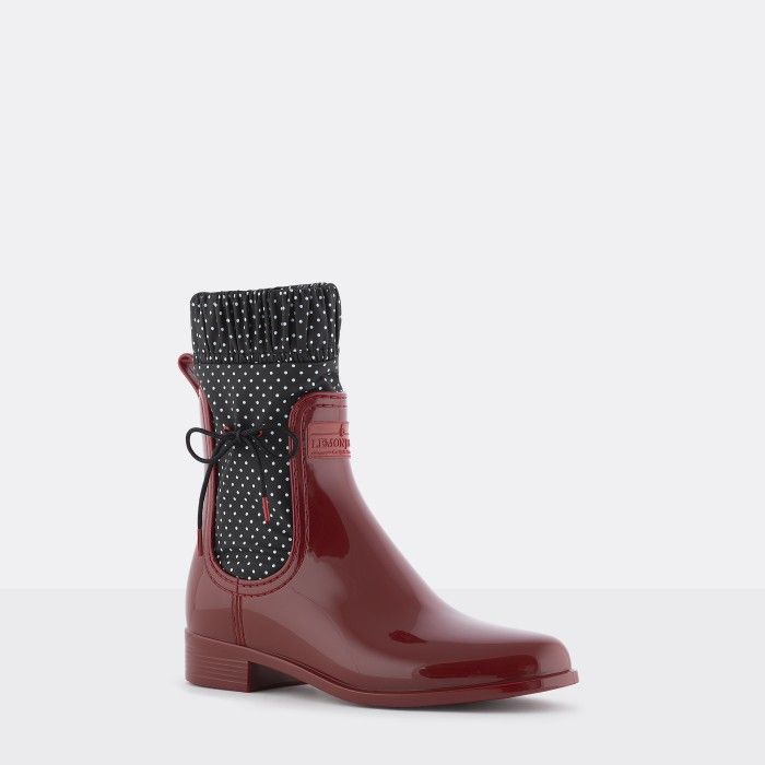 Lemon Jelly | Botas Vermelhas Cano Mdio | Botas Vegan NESSA 02 - 10015751