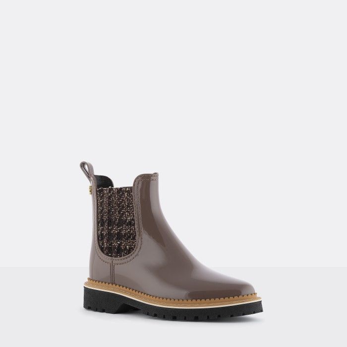 Lemon Jelly | Brown Platform Boots with Pattern | Women IZA 02 - 10015814