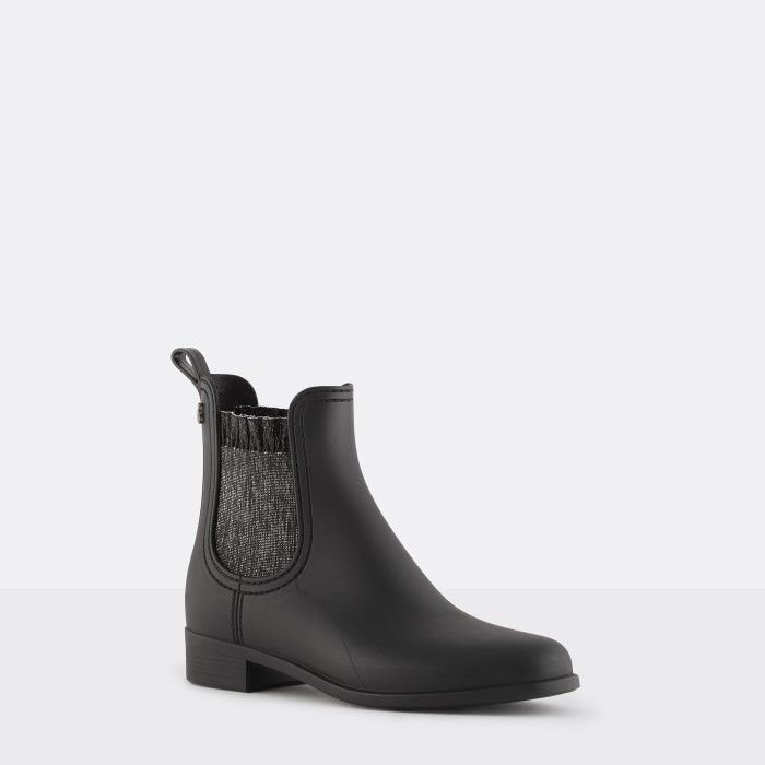 Lemon Jelly | Black Ankle Boots with Frills & Glitter EMERY 01 - 10015663