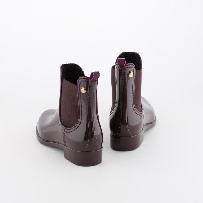 Lemon Jelly | Wine Rain Boots with Fur Interior WARM COMFY 02 - 10015739