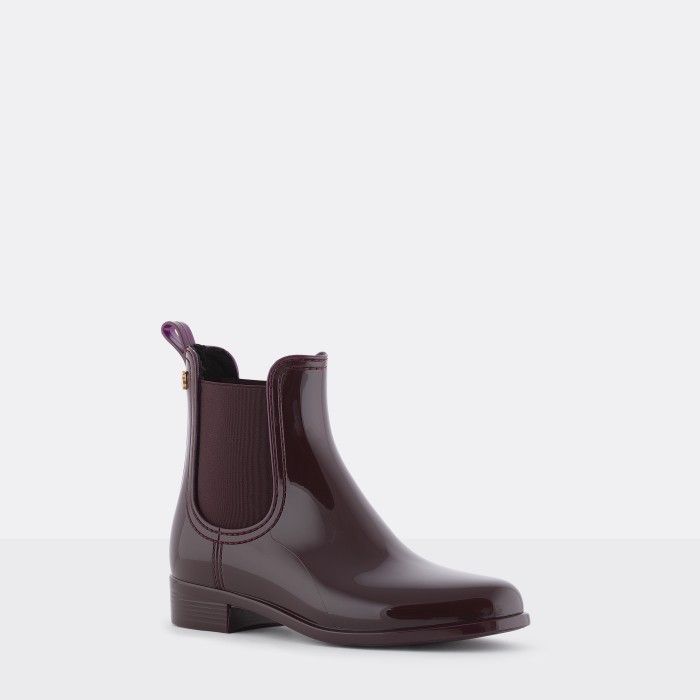 Lemon Jelly | Wine Rain Boots with Fur Interior WARM COMFY 02 - 10015739