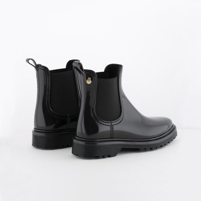 Lemon Jelly |  Black Platform Boots Fur Interior WARM BLOCK 01 - 10015808