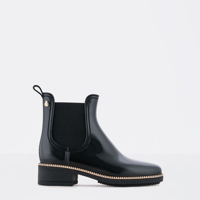 Lemon Jelly | Black Heel Ankle Boots Fur Interior WARM AVA 01 - 10015784