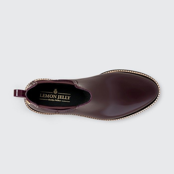 Lemon Jelly | Wine Heel Ankle Boots Fur Interior WARM AVA 02 - 10015785