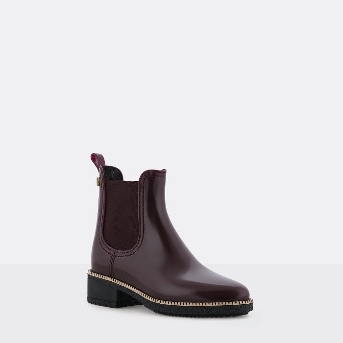 Lemon Jelly | Wine Heel Ankle Boots Fur Interior WARM AVA 02 - 10015785