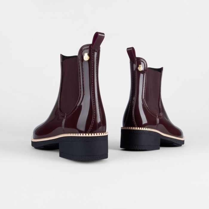 Lemon Jelly | Wine Heel Ankle Boots Fur Interior WARM AVA 02 - 10015785