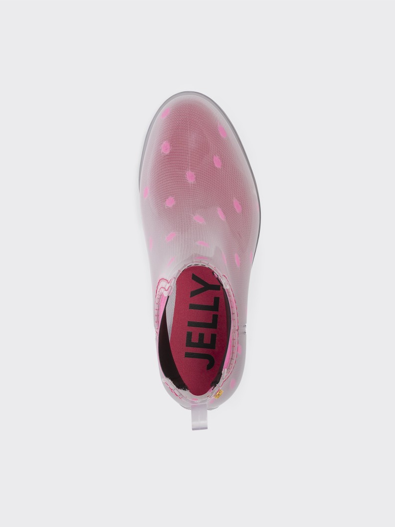 Liz Transparent Pink Dots