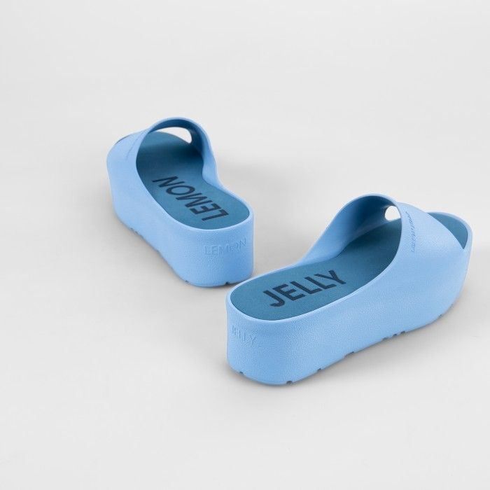 Lemon Jelly | Blue Platform Slides for Woman SUNNY 03 - 10015059