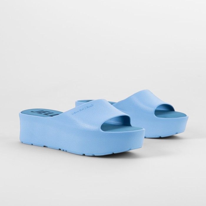 Lemon Jelly | Blue Platform Slides for Woman SUNNY 03 - 10015059