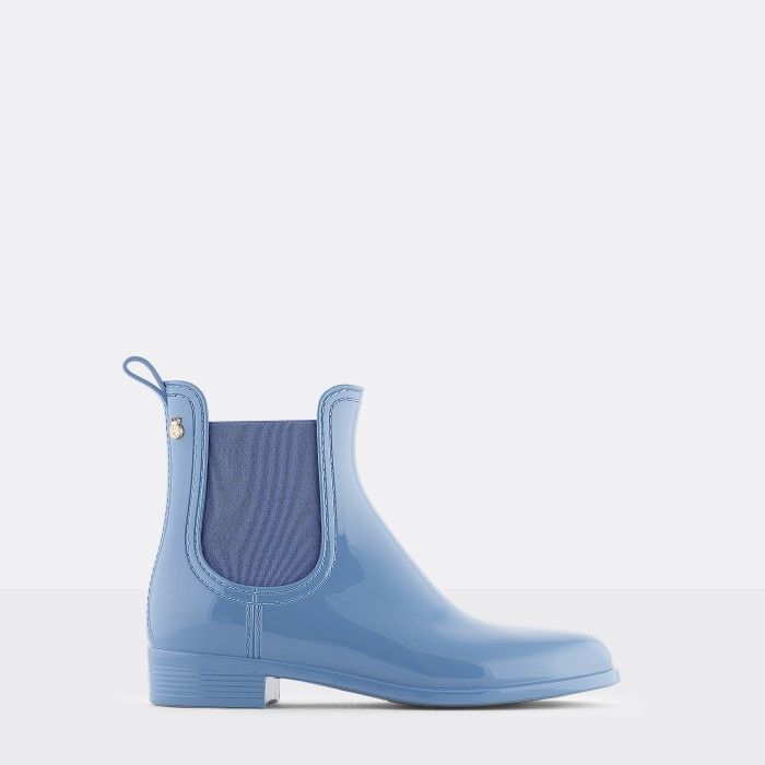 Lemon Jelly | Blue Chelsea Boots | Vegan Shoes | Women COMFY 40