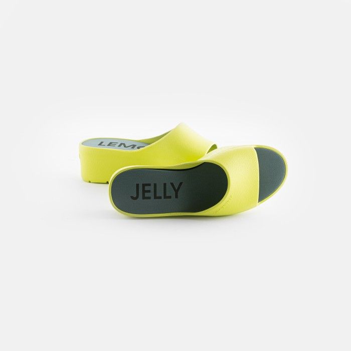 Lemon Jelly | Vegan Women Lime Platform Slides SUNNY 13